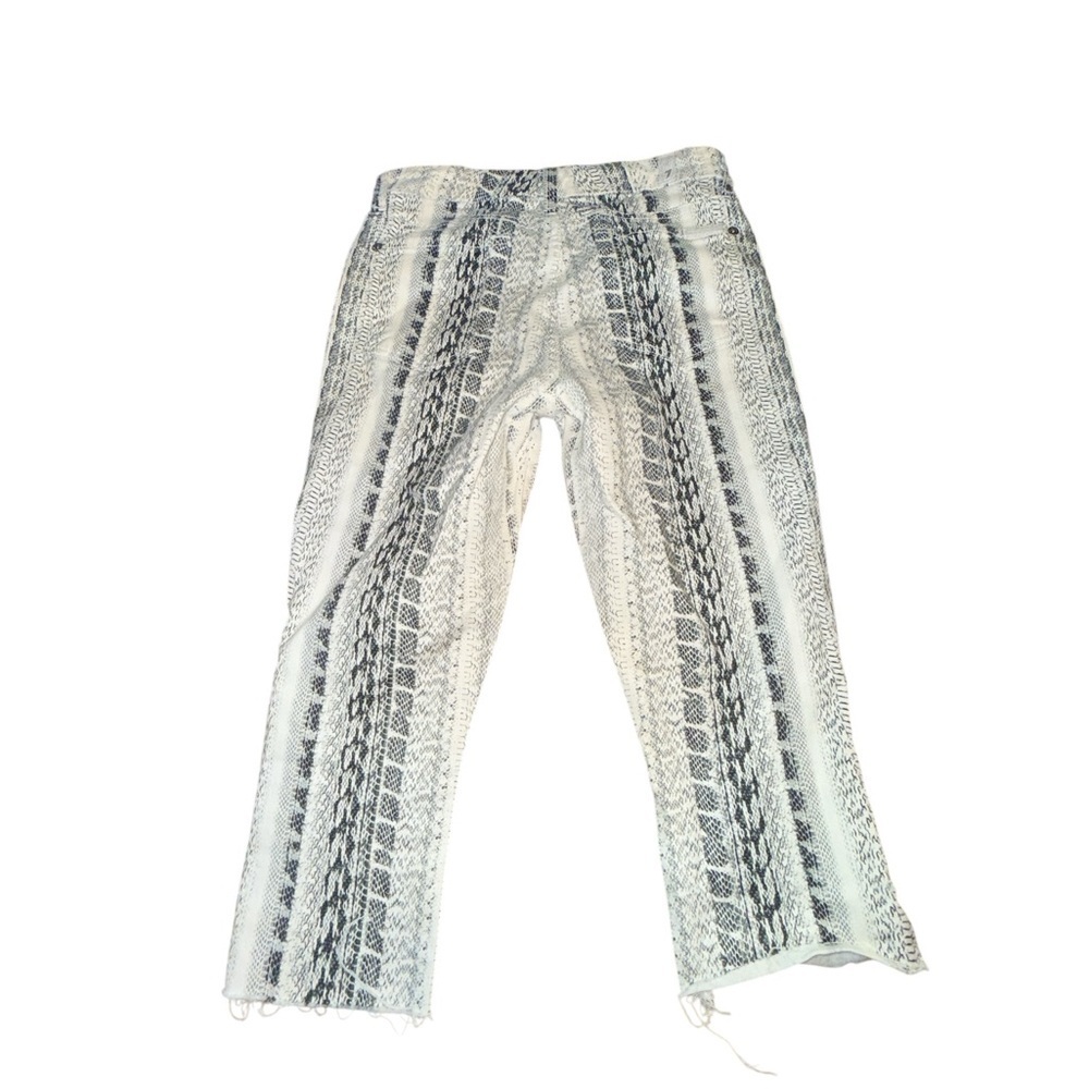 7 For All Mankind
Ankle Skinny Jeans in Black White Reptile - Picture 5 of 6
